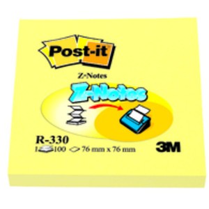 Haftnotiz Z-Notes, 76 x 76 mm, gelb, 100 Blatt