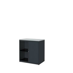 Querrollladenschrank, HxBxT 830 x 800 x 432 mm, Kunststoffplatte, 1 Fachboden, a