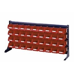 Kleinteileregal, Breite 1020 mm, ohne Sichtlagerkästen, HxT 480 x 200 mm.