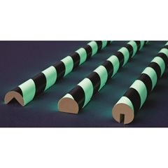 Knuffi® Flächenschutz, Typ C, 1-m-Stück, schwarz / lang nachleuchtend.