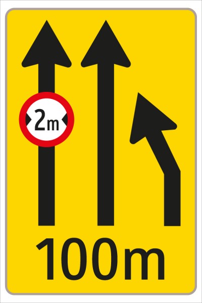 §53/16c Fahrstreifenanzeiger gelb schwarz F5