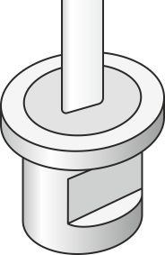 Leitpflockfundamentstein aus Beton