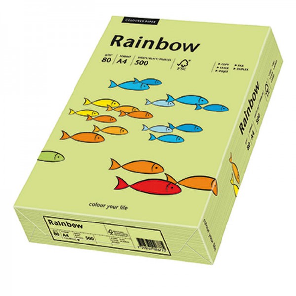Rainbow Kopierpapier 88042607 A4 80g leuchtgrün 500 Bl./Pack.