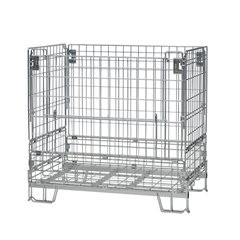 Gitter-Faltbox, LxB 1200 x 1000 mm, Stapelhöhe 1100 mm, Gewicht 56 kg.