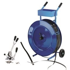 Umreifungsband PP, für Bandabroller, Kern-Ø 406 mm, Bandbreite 13 mm.