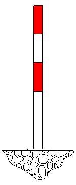 MORION Sperrpfosten 70/70 mm a. f+l. 2