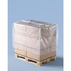 PE-Schrumpfhauben, VE 50 Stk, für Europalette 1200 x 800 mm, Ladehöhe 750 mm, tr