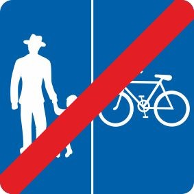 §53/29d/1 Ende eines Geh- und Radwegs ohne Benützungspflicht | Alrond Verkehrszeichen