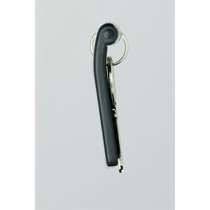 Schlüsselanhänger Key Clip, Kunststoff, 25 x 65 x 10 mm, schwarz