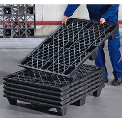 Europalette aus Kunststoff, LxB 1200 x 800 mm, Traglast statisch 2800 kg, VE 10 Stk.