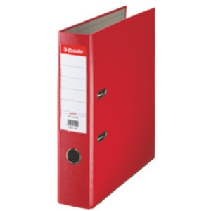 Ordner Economy, PP-kaschiert, Einsteckrückenschild, A4, 75 mm, rot