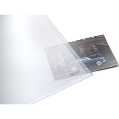 Schreibunterlage, BxT 530 x 400 mm, VE 5 Stk, transparent matt.