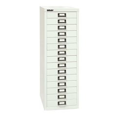 MultiDrawer™ 39er Serie, DIN A4, 15 Schubladen, verkehrsweiß.