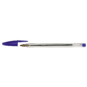 Kuli, CristaL® original, 0,4 mm, Schaft: fl, tr, Schreibf.: blau