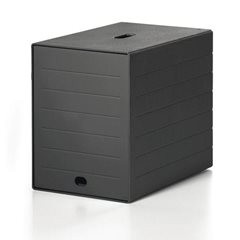 Schubladenbox, HxBxT 322 x 250 x 365 mm, schwarz.