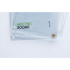 Türschild aus ESG-Sicherheitsglas, aus ESG-Sicherheitsglas, DIN A4, VE 2 Stk.