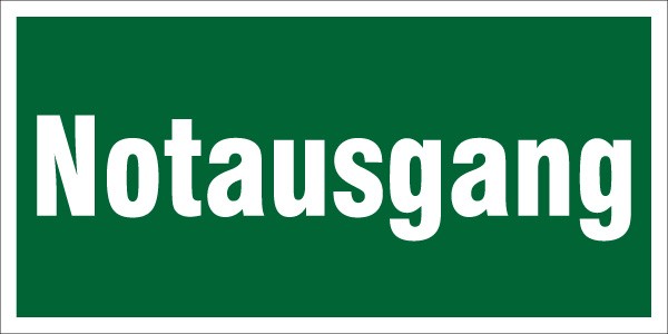 Notausgangs-Aufkleber 400x200mm