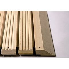 Holzlaufrost Yoga, Buche hell, pro lfd. m, mit Anschrägung an 3 Seiten, Breite 1200 mm.