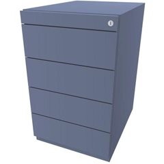 Standcontainer Note™, mit 4 Universalschubladen, Tiefe 565 mm, blau.