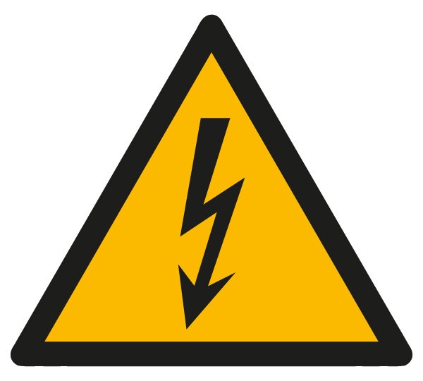 Warnschild gef. elektrische Spannung s = 200/1.5mm