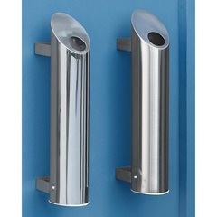 Edelstahl-Wandascher, abschließbar, 2,5 l, HxØ 530 x 180 mm, gebürstet.
