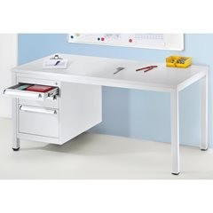 Meisterschreibtisch, mit HPL-Arbeitsplatte, HxBxT 750 x 1400 x 800 mm.