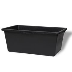 Kunststoffmulde, Volumen 90 l, 640 x 350 mm, rot.