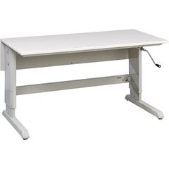 Arbeitstisch CONCEPT, mit Handkurbel höhenverstellbar, BxT 1500 x 750 mm.