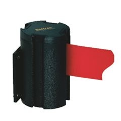 Gurtbandkassette Wall Mount, Bandauszug max. 2300 mm, Gurtfarbe Schwarz.