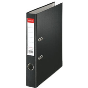 Ordner Economy, PP-kaschiert, Einsteckrückenschild, A4, 50 mm, schwarz
