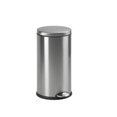 Tretabfallsammler aus Edelstahl, Volumen 30 l, HxØ 650 x 320 mm, Edelstahl.