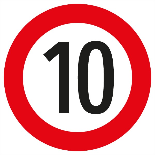 §52/10a Geschwindigkeitsbegrenzung 10 km/h