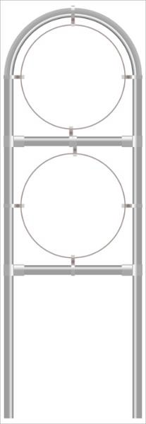 Rohrrahmen U1. 2 x Ø 960mm
