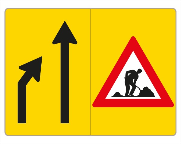 §53/16c Fahrstreifenanzeiger gelb schwarz V3a