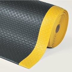 Anti-Ermüdungsmatte Bubble Sof-Tred™, pro lfd. m, Vinylschaum, schwarz / gelb, Breite 910 mm.