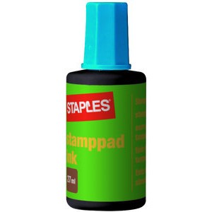 Stempelfarbe, ohne Öl, Verstreicherflasche, blau