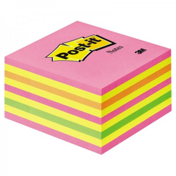 Post-it Haftnotizwürfel 2028NP 76x45x76mm 450Blatt neonpink