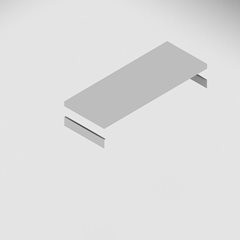 Fachboden, verzinkt, inkl. Auflagetraversen, BxT 1025 x 400 mm.