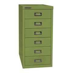 MultiDrawer™ 29er Serie, DIN A4, 6 Schubladen, grün.