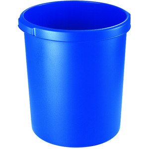 Papierkorb, PP, rund, 30l, 375x410mm, blau