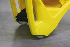 Absperrzaun aus Polyethylen, mobil, mit 16 beweglichen Elementen, zusammenlegbar.