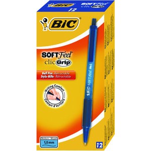 Kuli SOFT Feel clic Grip, Druckmechanik, 0,4 mm, Schreibf.: blau