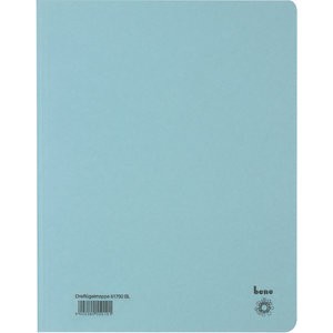 Einschlagmappe, Karton (RC), 3 Klappen, A4, für: 250 Blatt, blau