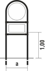 Rohrrahmen Type W2 dm 670mm und 630x310mm
