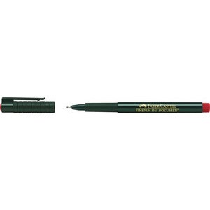 Fineliner Finepen 1511, Kappe, 0,4mm, Schreibf.: rot