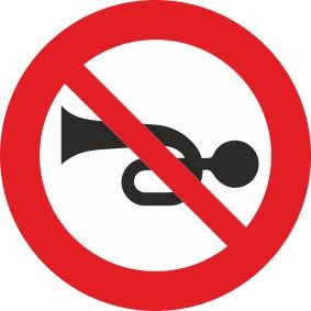 §52/14 Hupverbot | Alform Verkehrszeichen