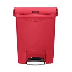Treteimer SLIM JIM®, aus Polyethylen, 30 l, rot.