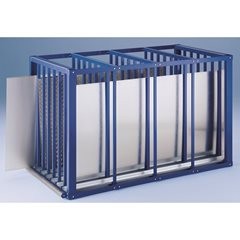 Blechlager-Box, HxLxB 1250 x 1100 x 2000 mm, lichtblau.