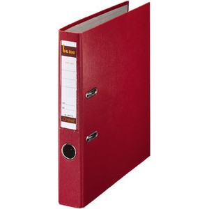 Ordner No.1, PP-kaschiert, Einsteckrückenschild, A4, 52 mm, rot