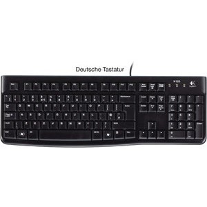 Tastatur K120, QWERTZ, USB, schwarz
